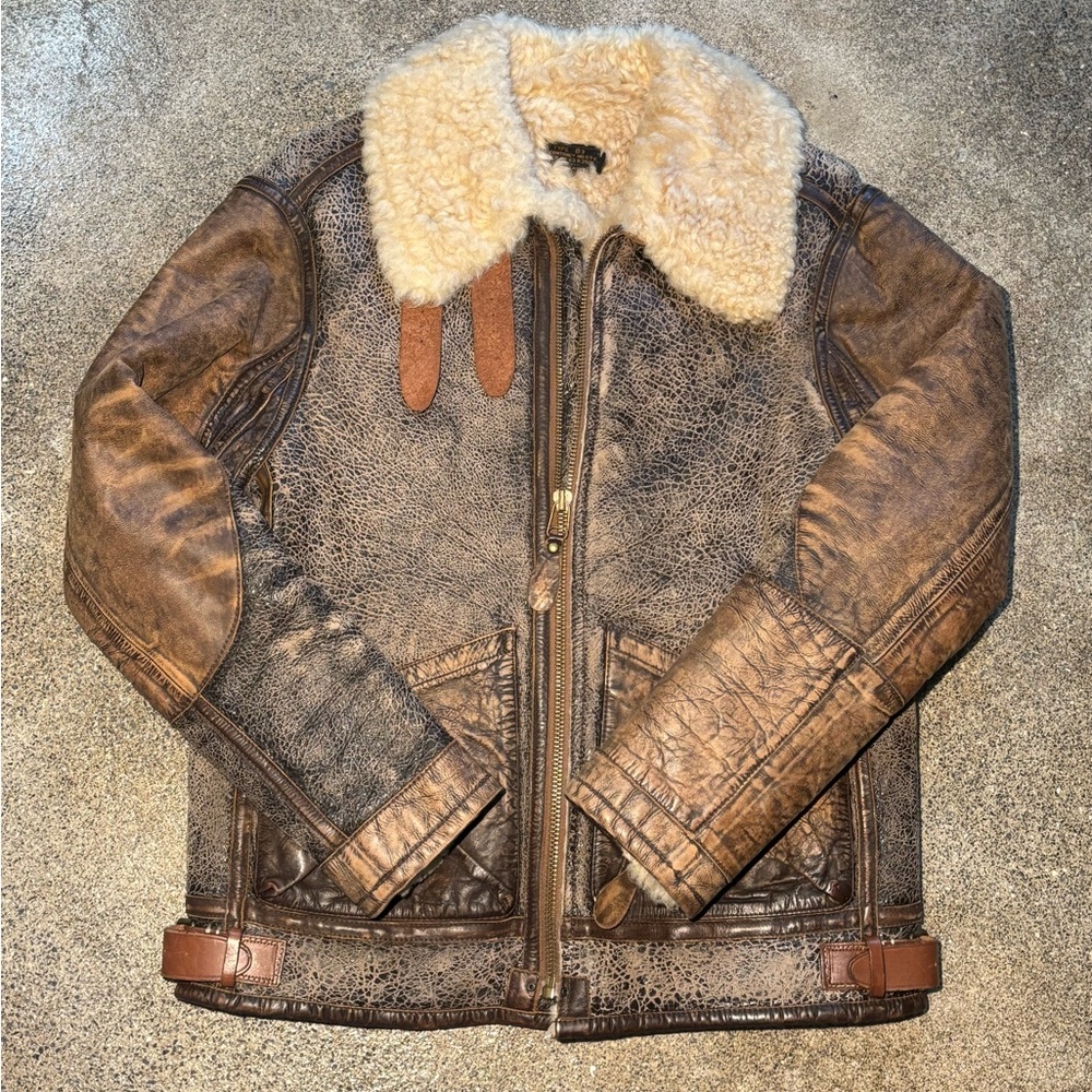 Ralph Lauren Shearling Leather Jacket